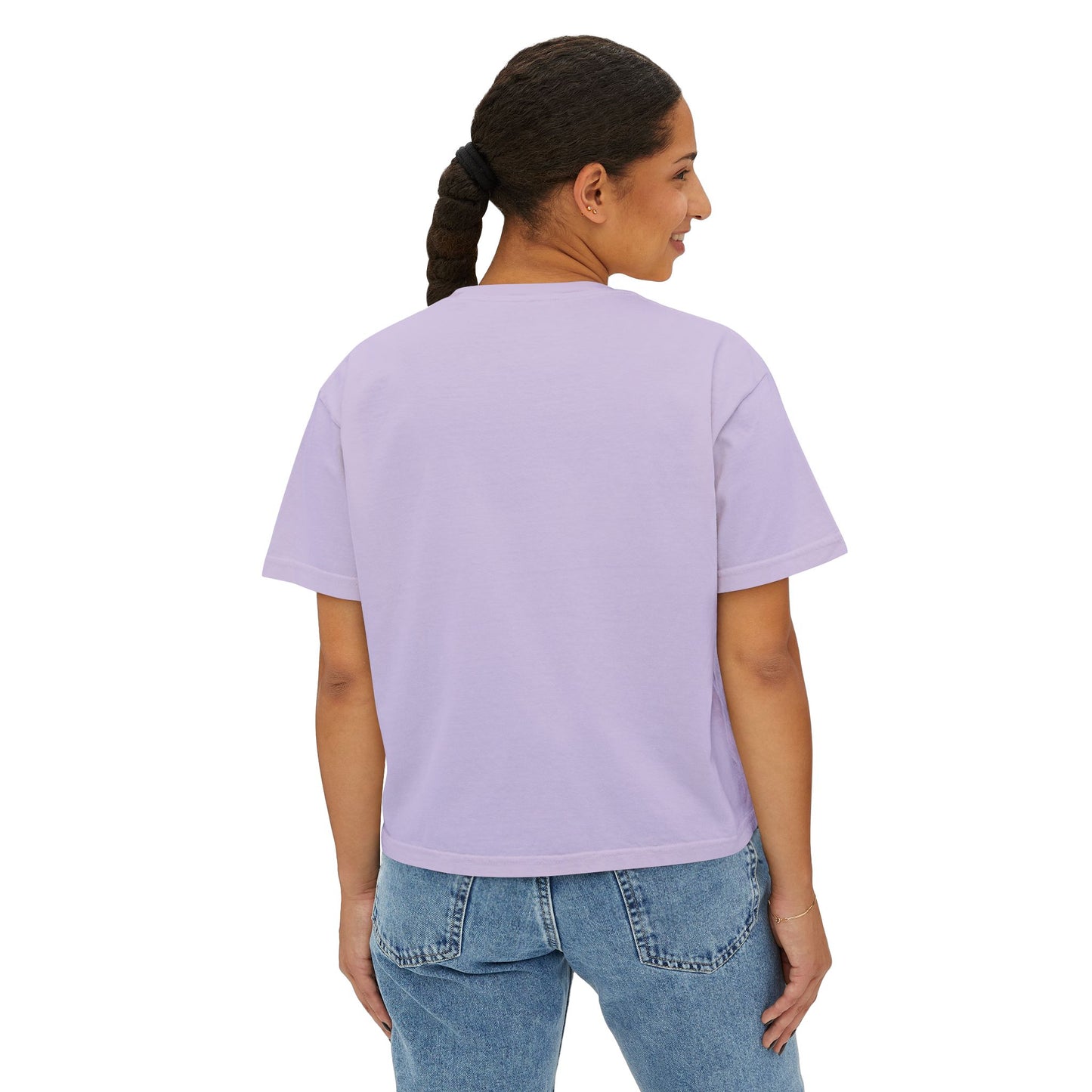 Breakthrough Sunrise Women's Boxy Tee — Minimal Positive Graphic Tee