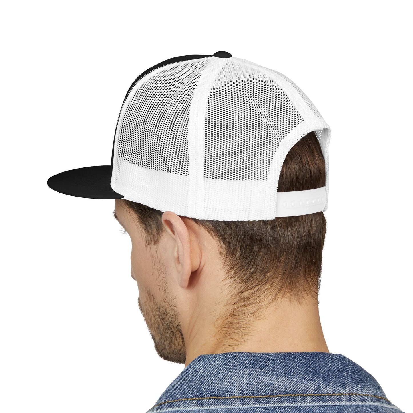 Embroidered Trucker Cap with Bold Design, Cool Casual Hat for Men, Summer Accessory, Gift for Him, Outdoor Adventure Wear