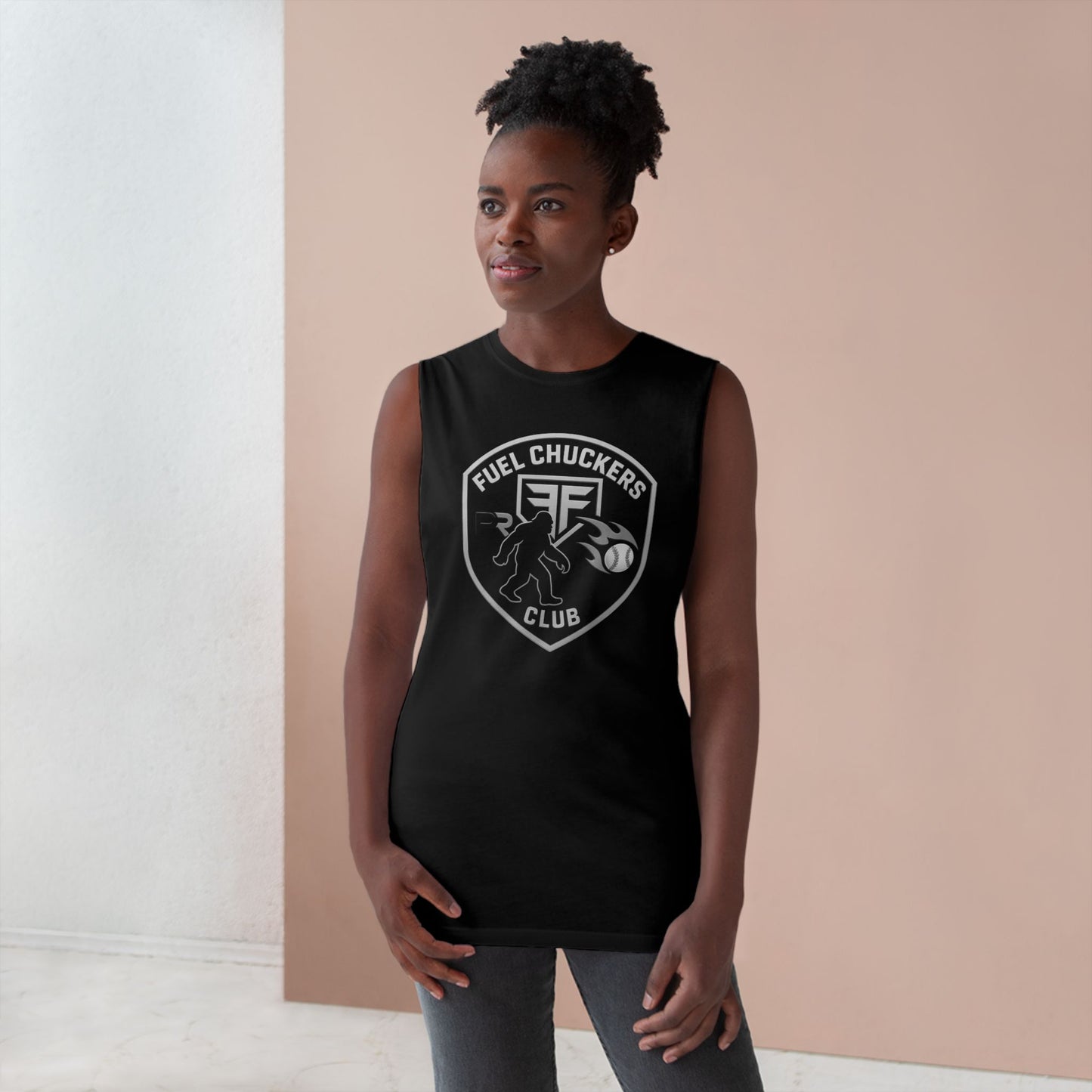 Fuel Chuckers Club Unisex Tank Top, Athletic Tank for Sports Lovers, Casual Summer Wear, Workout Gear, Gift for Gym Enthusiasts