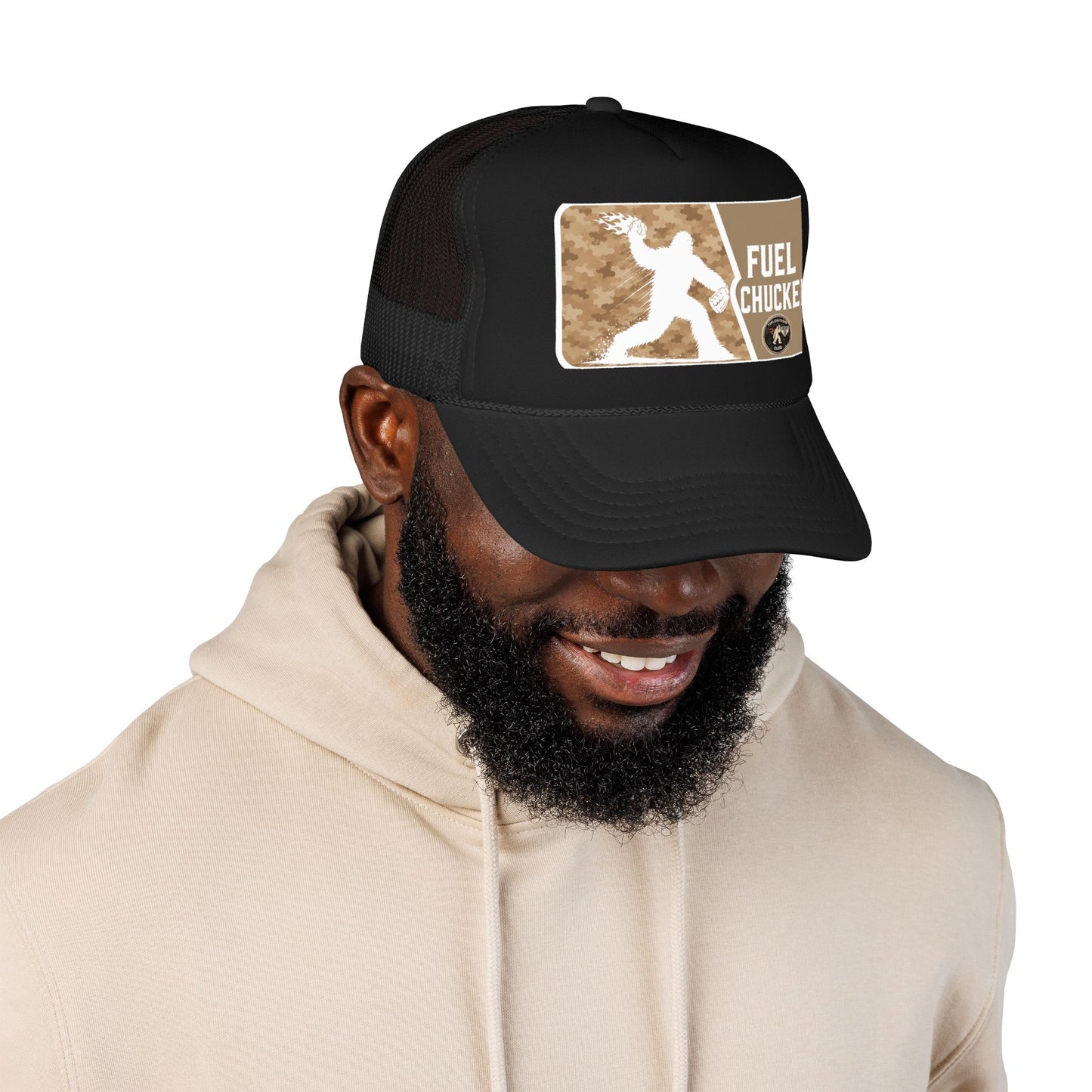 Fuel Chucker Foam Trucker Hat — Tactical Outdoor Cap for Fuel-Throwing Enthusiasts