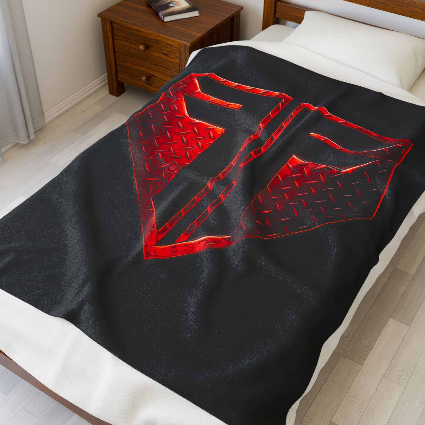 Warmth of Comfort: Velveteen Plush Blanket - Ideal for Cozy Nights, Gifting, Home Decor, Kid-Friendly, Sports Events
