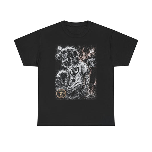 Breath Body Baseball Graphic Tee — Ride Wave Crash Zone Skate Baseball Shirt