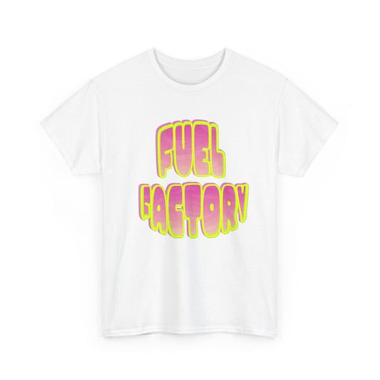 T-Shirt — Retro 'Fuel Factory' Neon Graphic Tee
