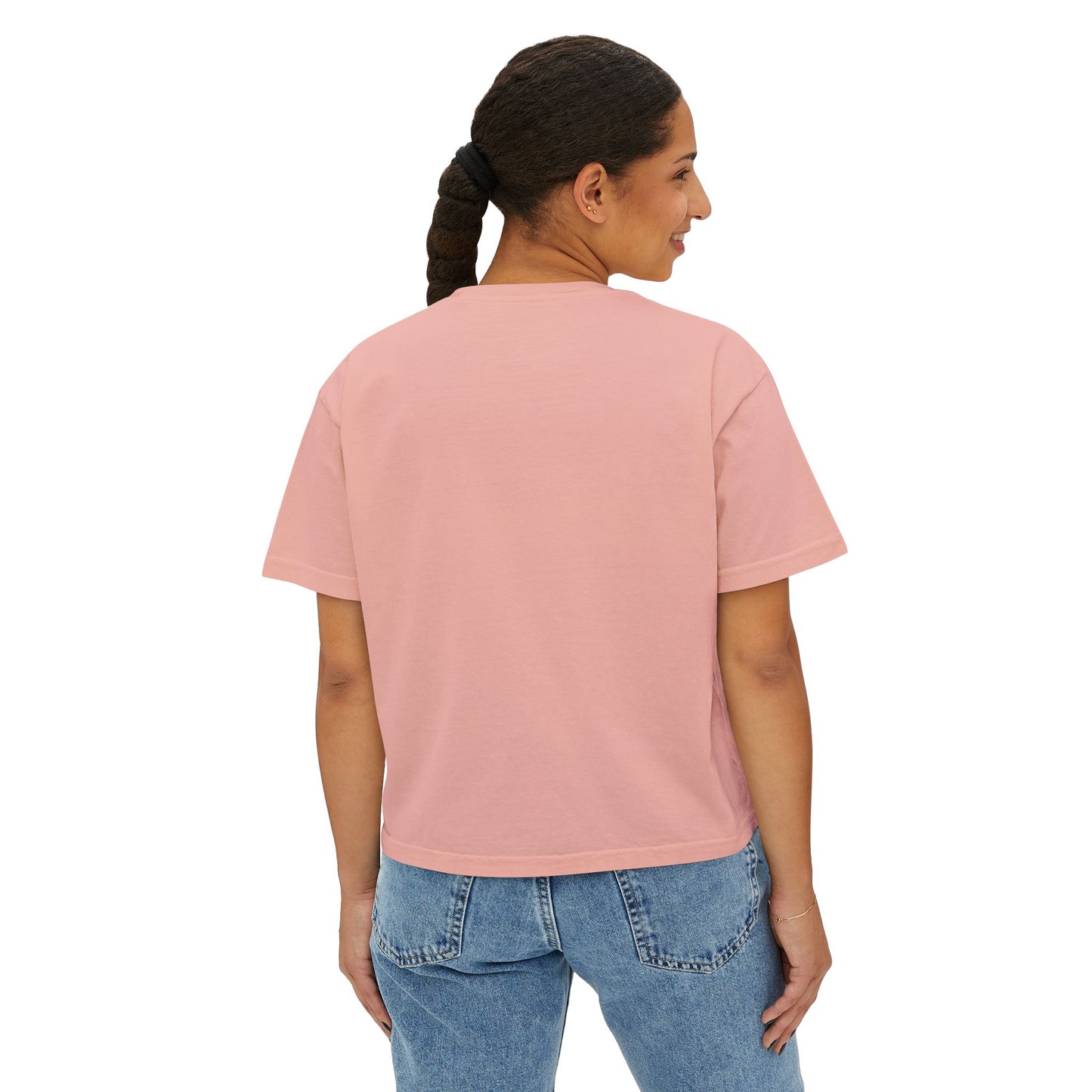 Breakthrough Sunrise Women's Boxy Tee — Minimal Positive Graphic Tee