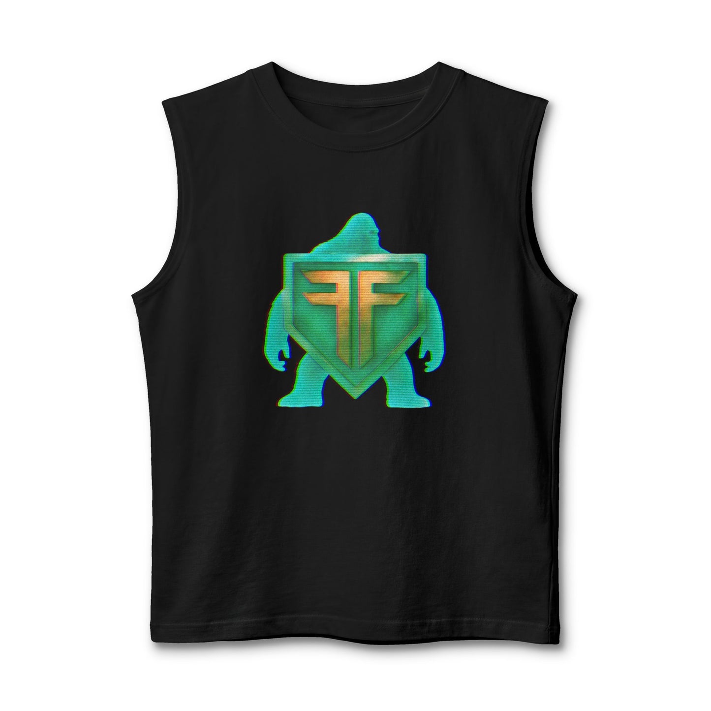 Bigfoot Shield Muscle Tank — Sasquatch Logo Sleeveless Tee