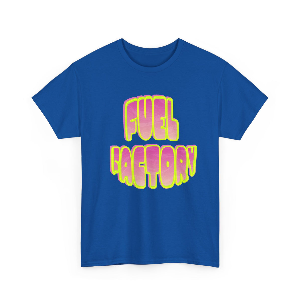 T-Shirt — Retro 'Fuel Factory' Neon Graphic Tee