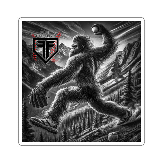 Kiss-Cut Stickers - Bigfoot Throws 100 Righty