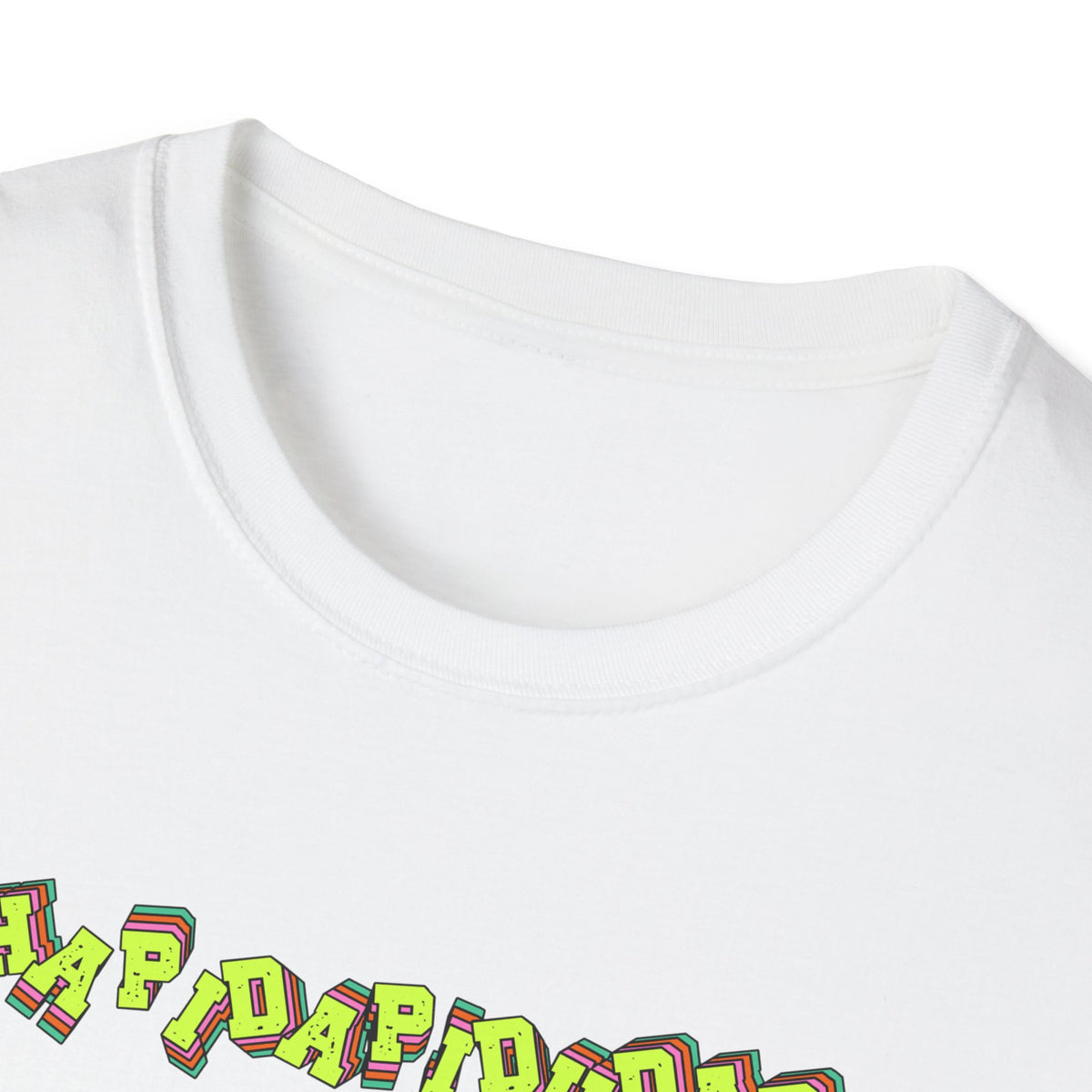 Fuelchucker Lingo ``Vertical Logo T‑Shirt — Bold Neon Graphic Tee