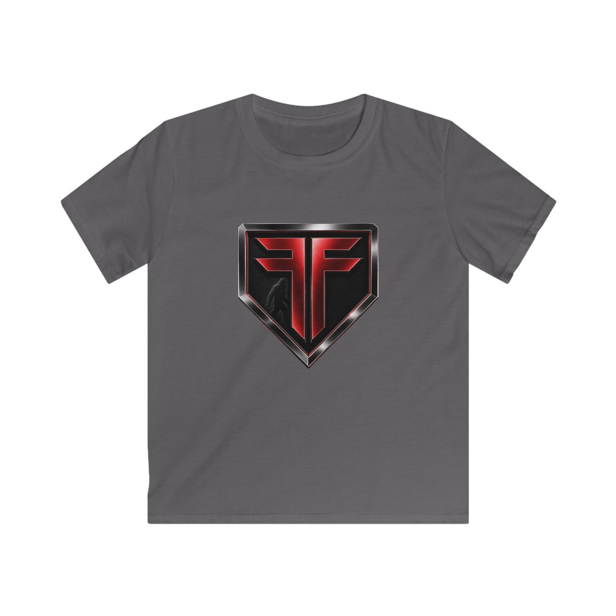 Kids Tee — 'Fuel Factory' Neon Logo Shirt (Front & Back)