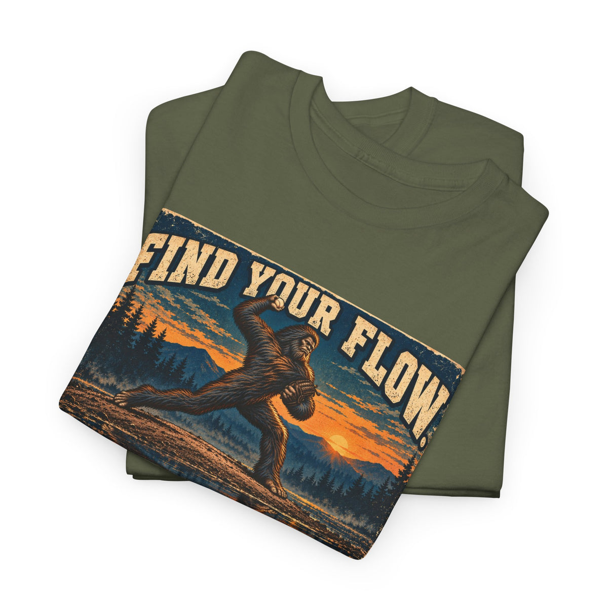 Find Your Flow 'Unleash the Beast' T-Shirt — Bigfoot Vintage Outdoor Tee