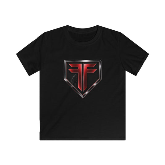 Kids Tee — 'Fuel Factory' Neon Logo Shirt (Front & Back)