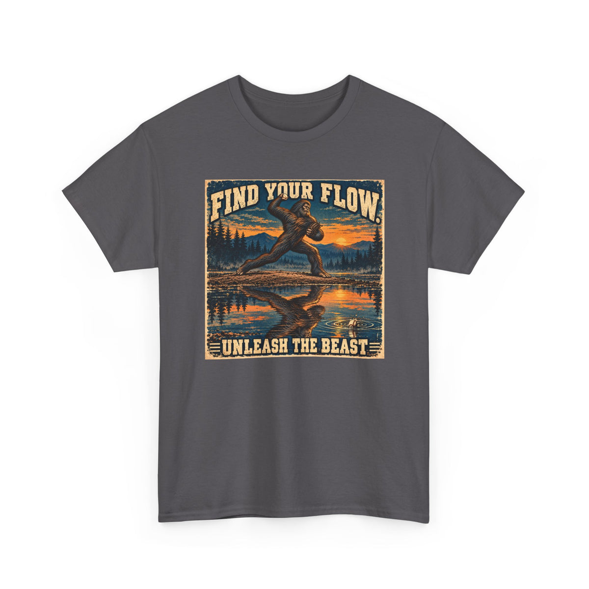 Find Your Flow 'Unleash the Beast' T-Shirt — Bigfoot Vintage Outdoor Tee