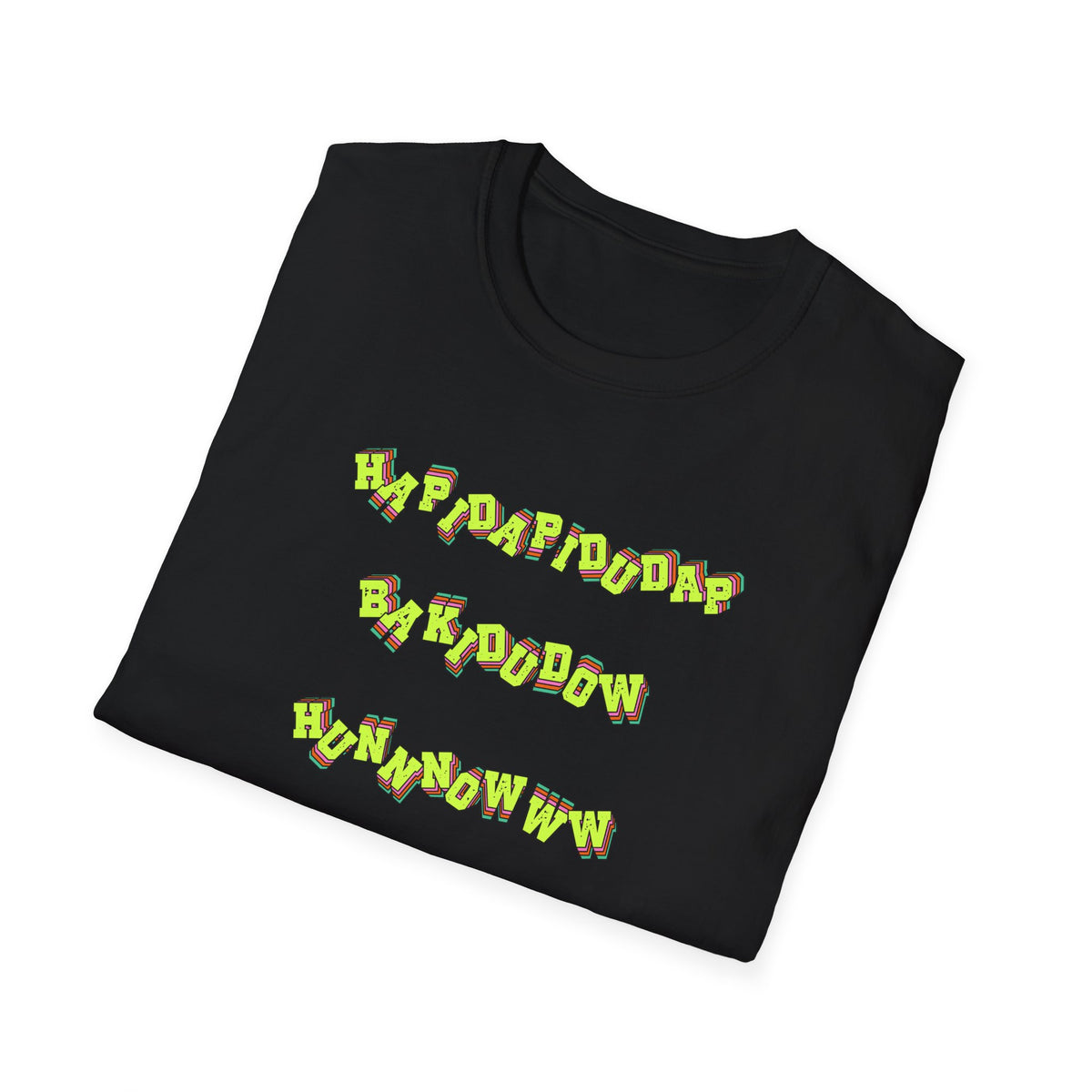 Fuelchucker Lingo ``Vertical Logo T‑Shirt — Bold Neon Graphic Tee
