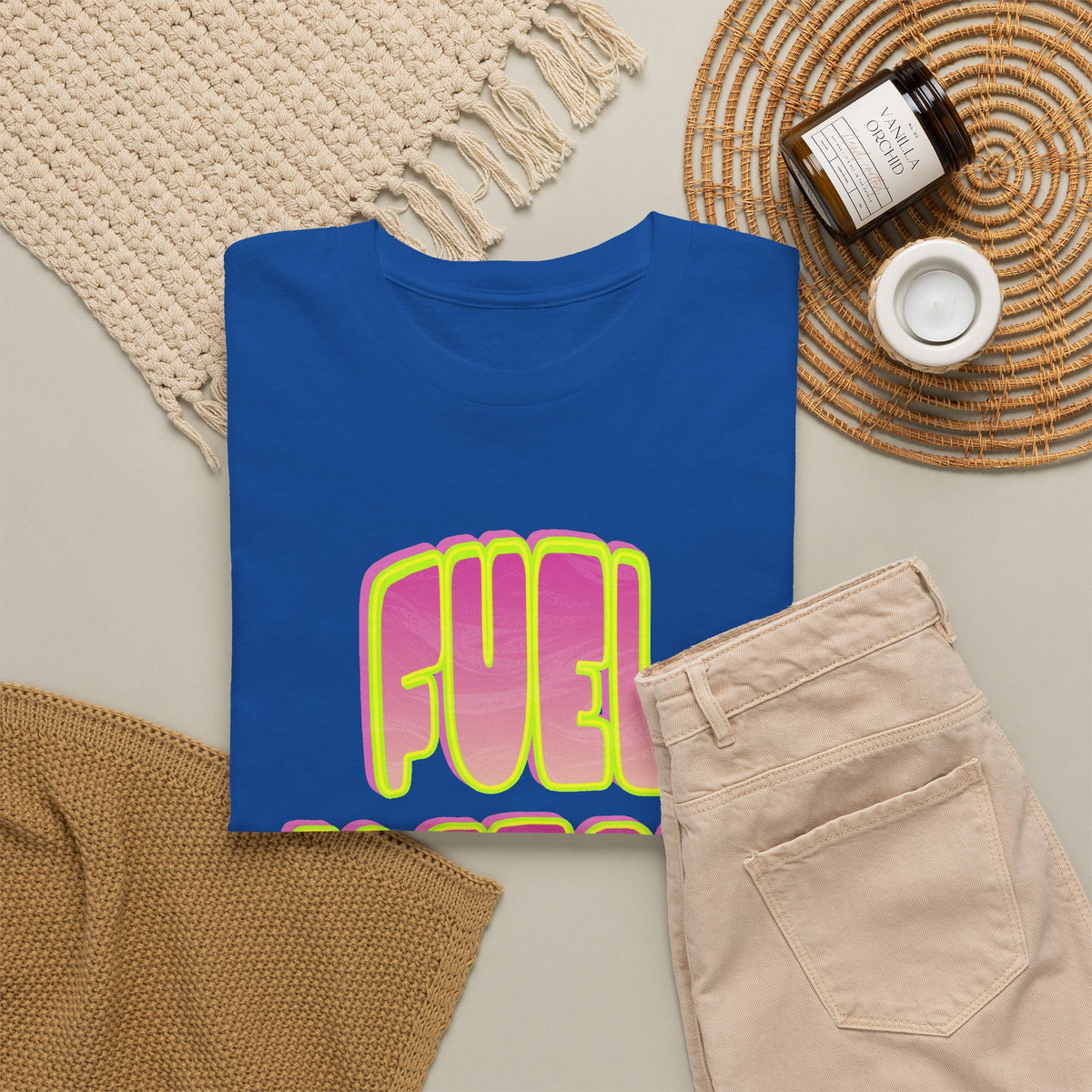 T-Shirt — Retro 'Fuel Factory' Neon Graphic Tee