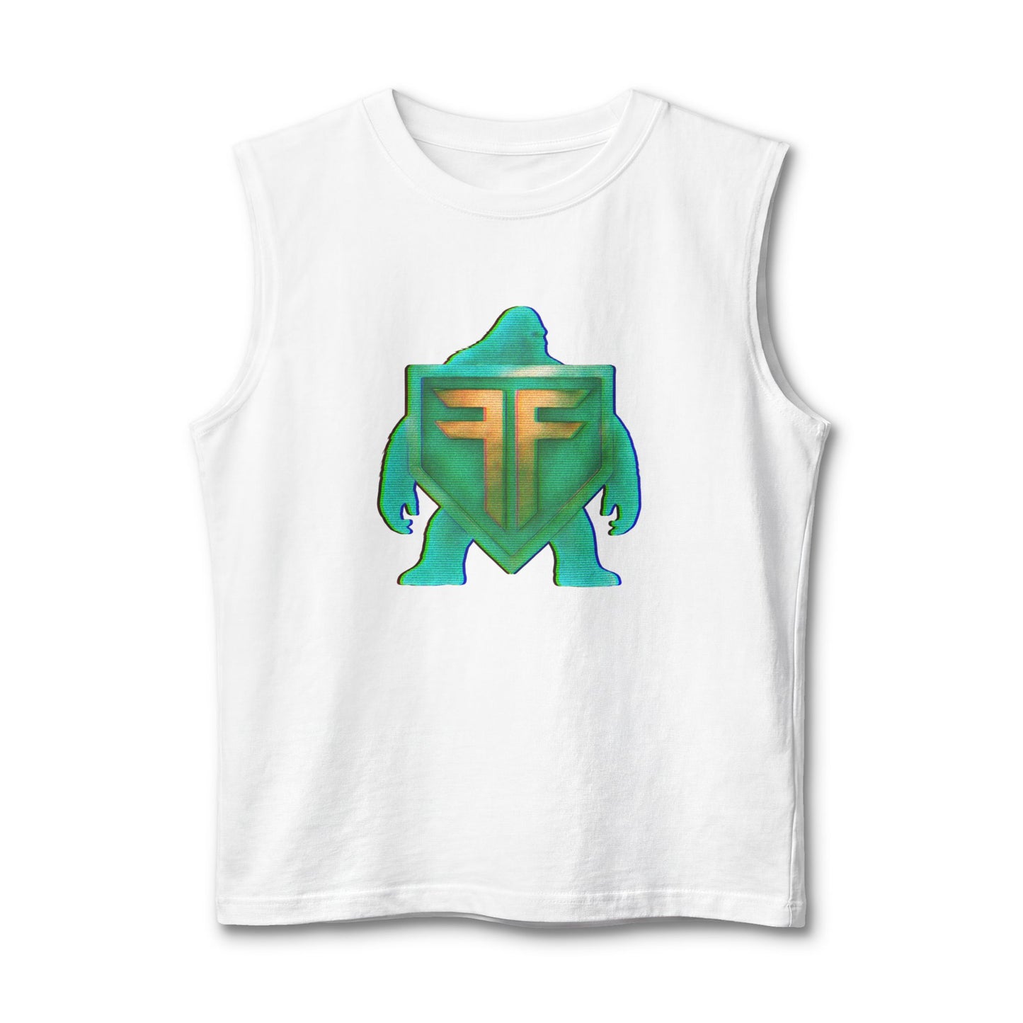 Bigfoot Shield Muscle Tank — Sasquatch Logo Sleeveless Tee
