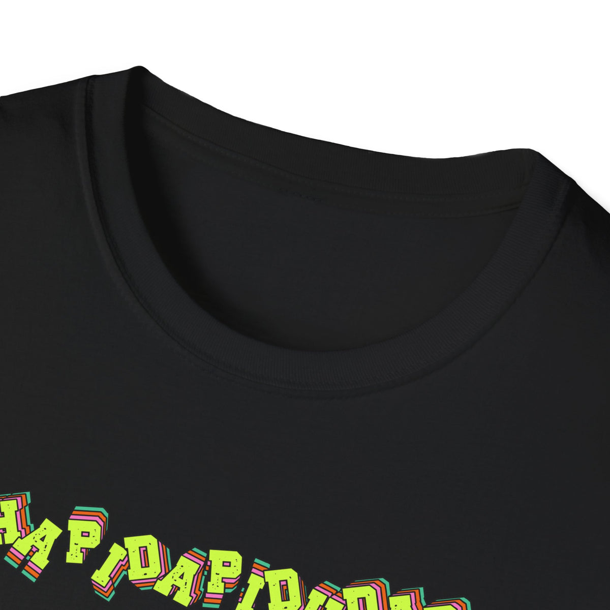 Fuelchucker Lingo ``Vertical Logo T‑Shirt — Bold Neon Graphic Tee