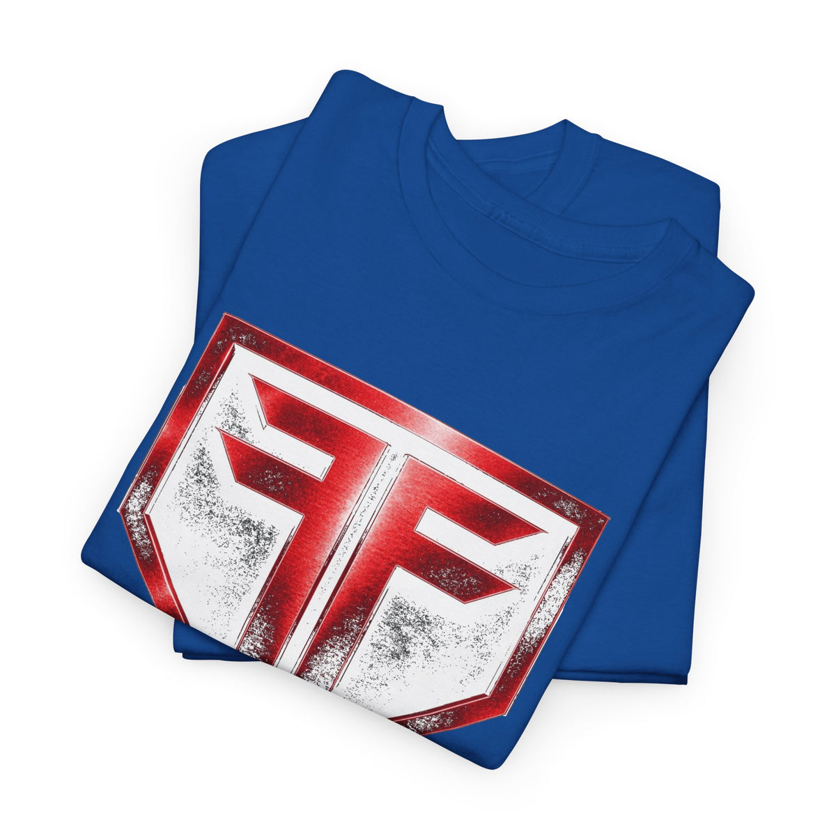 Hero Shield Tee — Red & White Emblem Graphic T-Shirt