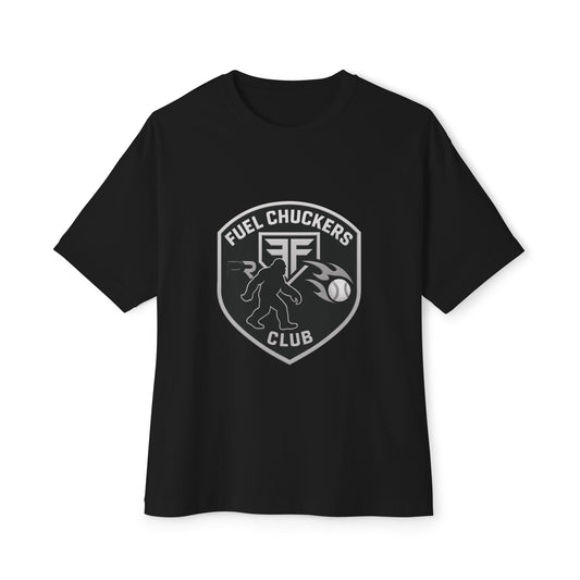 Fuel Chuckers Club Unisex Oversized Tee, Casual Style, Streetwear, Graphic Tee, Gift for Sports Enthusiasts, Everyday Wear