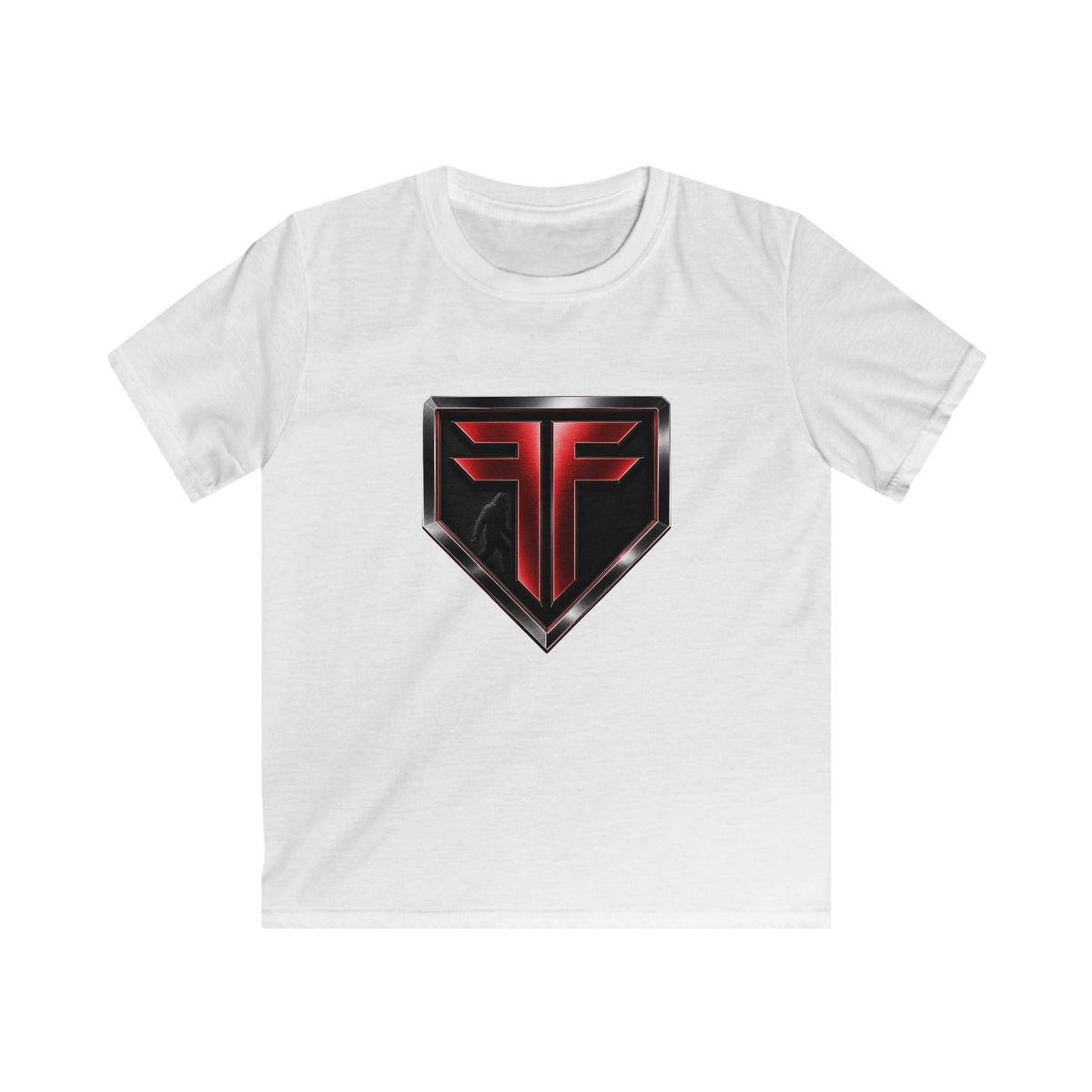Kids Tee — 'Fuel Factory' Neon Logo Shirt (Front & Back)