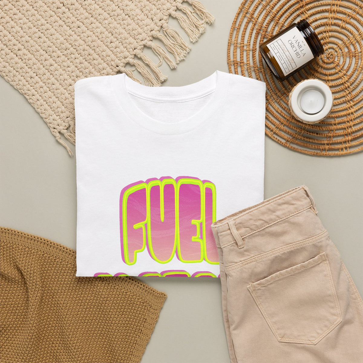 T-Shirt — Retro 'Fuel Factory' Neon Graphic Tee